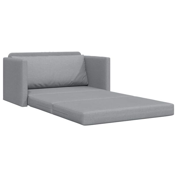 vidaXL Sof&aacute; cama 110cm Gris Claro tela