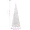 vidaXL &Aacute;rbol de Navidad artificial desplegable 50 LED blanco 120 cm