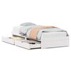vidaXL Estructura de cama sin colch&oacute;n madera maciza blanca 75x190 cm