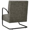 vidaXL Sill&oacute;n de cuero sint&eacute;tico gris