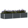vidaXL Jardinera Antracita 240 x 80 x 45 cm Acero