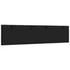 vidaXL Cabecero de cama acolchado Hanko tela negro 200 cm