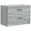 vidaXL Armario de Noche con caj&oacute;n Gris Sonoma 62 x 34,5 x 44,5 cm