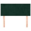 vidaXL Cabecero de terciopelo verde oscuro 100x5x78/88 cm