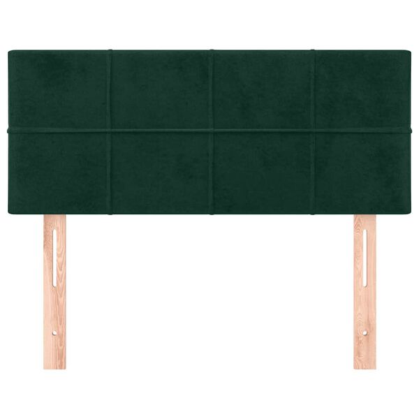 vidaXL Cabecero de terciopelo verde oscuro 100x5x78/88 cm