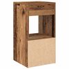vidaXL Mesillas de noche con caj&oacute;n 2 uds madera vieja 35x34x66,5 cm