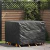 vidaXL Funda para muebles Liso Negro 125 x 125 x 74 cm tela