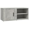 vidaXL Mueble TV 2 uds madera contrachapada gris hormig&oacute;n 80x31,5x36cm