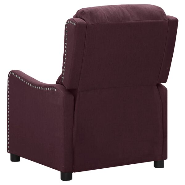 vidaXL Sillón de masaje de tela morado