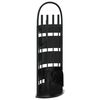 vidaXL Juego de herramientas para chimenea de 5 piezas, 23 x 15 x 66 cm, acero