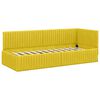 vidaXL Estructura de Cama Esquina con Colch&oacute;n 2 pcs Amarillo