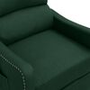 vidaXL Sill&oacute;n de masaje elevable tela verde oscuro
