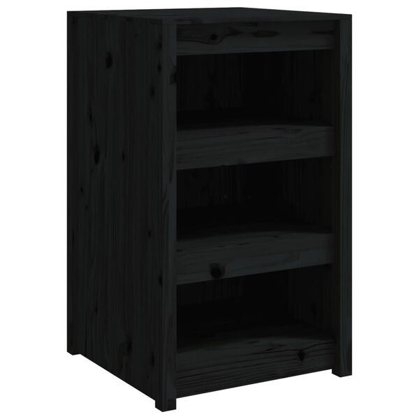 vidaXL Mueble de cocina exterior madera maciza pino negro 55x55x92 cm