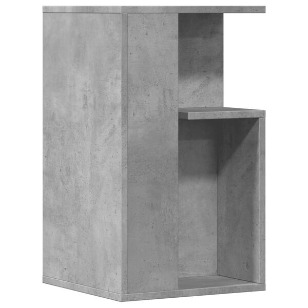 vidaXL Mesa auxiliar madera de ingenier&iacute;a gris hormig&oacute;n 35x35x60 cm