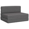 vidaXL Sof&aacute; Cama Plegable Gris Claro 100 x 80 x 60 cm Tela