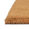 vidaXL Felpudo semicircular de fibra de coco natural 60x90 cm