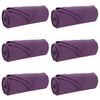 vidaXL Mantitas de Sof&aacute; 6 uds. Morado 200 x 150 cm 2.61 Lana