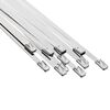vidaXL Atadura de Cables 12 uds. 4,6 x 450 mm Plateado