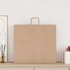 vidaXL Bolsas de papel con asas 50 uds marr&oacute;n 54x15x49 cm