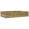 vidaXL Jardinera de madera de pino impregnada 110x60x23 cm