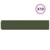vidaXL Borde de C&eacute;sped 10 uds. 20 x 103 cm Acero laminado en fr&iacute;o