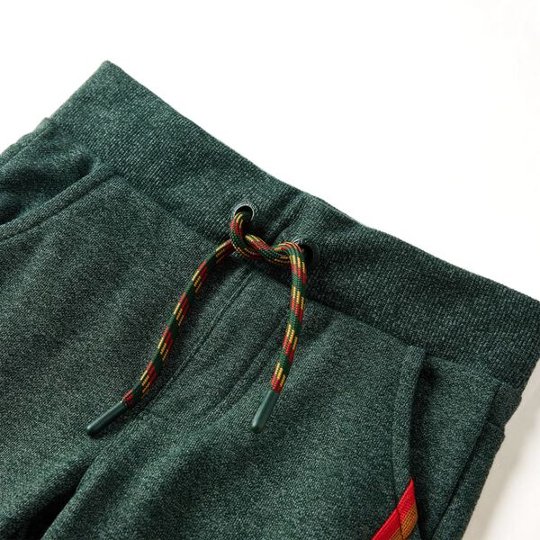 Pantalones de chándal infantiles verde oscuro 92
