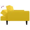 vidaXL Sof&aacute; cama de 2 plazas terciopelo amarillo