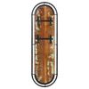 vidaXL Percheros de pared con 4 ganchos 2 uds madera maciza reciclada