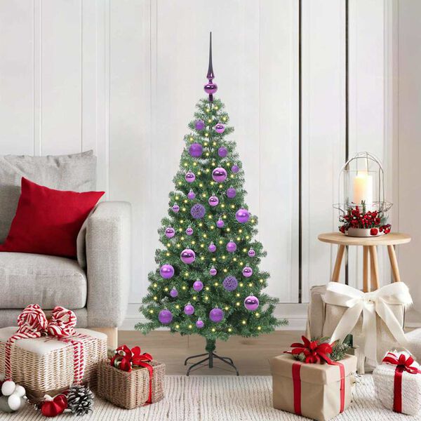 vidaXL &Aacute;rbol de Navidad con 150 LED con soporte Verde 120 cm PVC