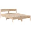 vidaXL Cama con estanter&iacute;a sin colch&oacute;n madera maciza de pino 150x200cm