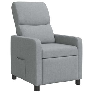 vidaXL Recliner Gris Claro Tela