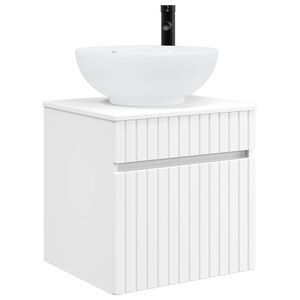 vidaXL Vanidad de lavabo montada en la pared Blanco