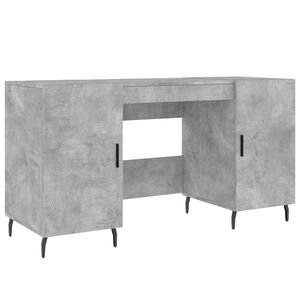 vidaXL Escritorio madera de ingenier&iacute;a gris hormig&oacute;n 140x50x75 cm