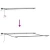 vidaXL Toldo Retr&aacute;ctil Manual Gris claro 400 x 350 cm tela