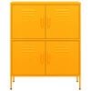 vidaXL Armario de almacenamiento acero amarillo mostaza 80x35x101,5 cm