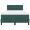 vidaXL Cama tipo Box Spring Verde oscuro 120 x 190 cm Terciopelo