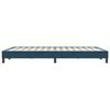 vidaXL Cama box spring sin colch&oacute;n azul oscuro terciopelo 160x220 cm