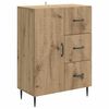 vidaXL Aparador con caj&oacute;n Roble Artesanal 66 x 34,5 x 89,5 cm
