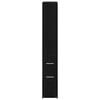 vidaXL Juego de muebles de ba&ntilde;o Roble Negro 22 x 41 x 135 cm