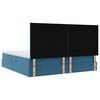 vidaXL Cama con almacenamiento y LED con LED Azul Oscuro 200 x 200 cm