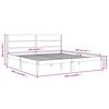 vidaXL Estructura de cama sin colchón madera maciza blanca 200x200 cm