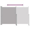 vidaXL Toldo lateral retr&aacute;ctil para patio 160x300 cm gris