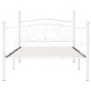 vidaXL Cama con somier sin colchón metal blanco 90x200 cm