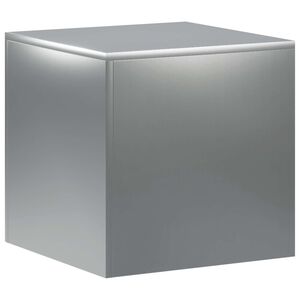 vidaXL Soporte de plantas Plateado 40 x 40 x 40 cm Acero