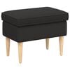 vidaXL Reposapi&eacute;s Negro 55 x 35 x 41 cm Boucl&eacute;