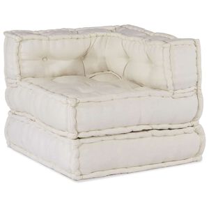 vidaXL Sof&aacute; modular crema 70x70x54 tela