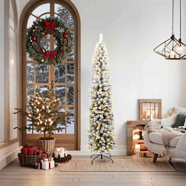 vidaXL &Aacute;rbol de Navidad artificial Verde 180 cm PVC, Acero y Pl&aacute;stico