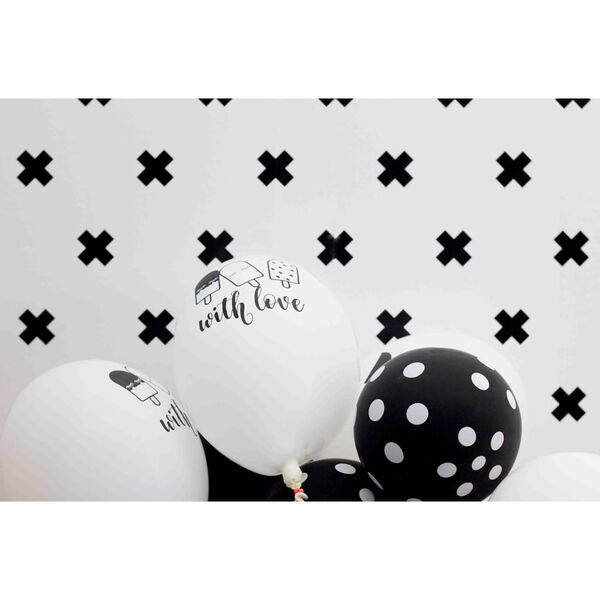 Noordwand Papel de pared Fabulous World Cross blanco y negro