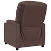 vidaXL Sill&oacute;n reclinable de cuero sint&eacute;tico marr&oacute;n