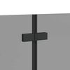 vidaXL Enclosure de Ducha Manual Negro 120 x 68 x 130 cm